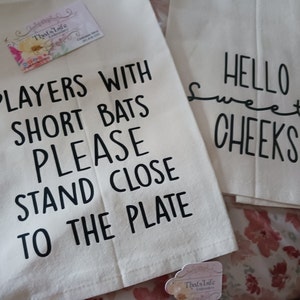 2 Pieces Funny Hand Towels with Sayings Hello Sweet Cheeks Wash Your Hands