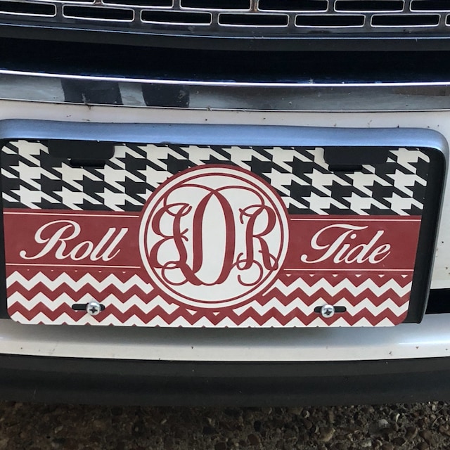 Personalized Alabama car tag/ new car gift/ custom car Etsy