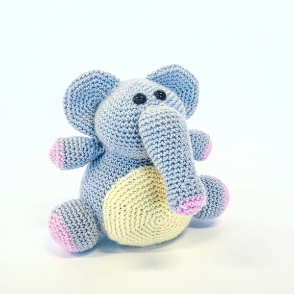 Eleanor the Elephant - Amigurumi Crochet PATTERN ONLY (PDF) - Etsy