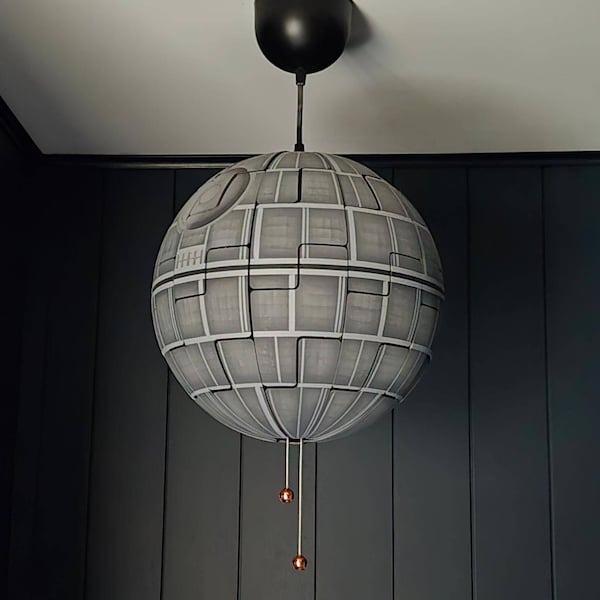 Ikea PS 2014 Star Wars Death Star Exploding Pendant Ceiling Lamp Light ...