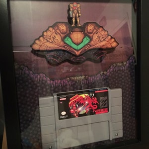 Super Metroid Cartridge Holder 8x10 Shadowbox | Etsy