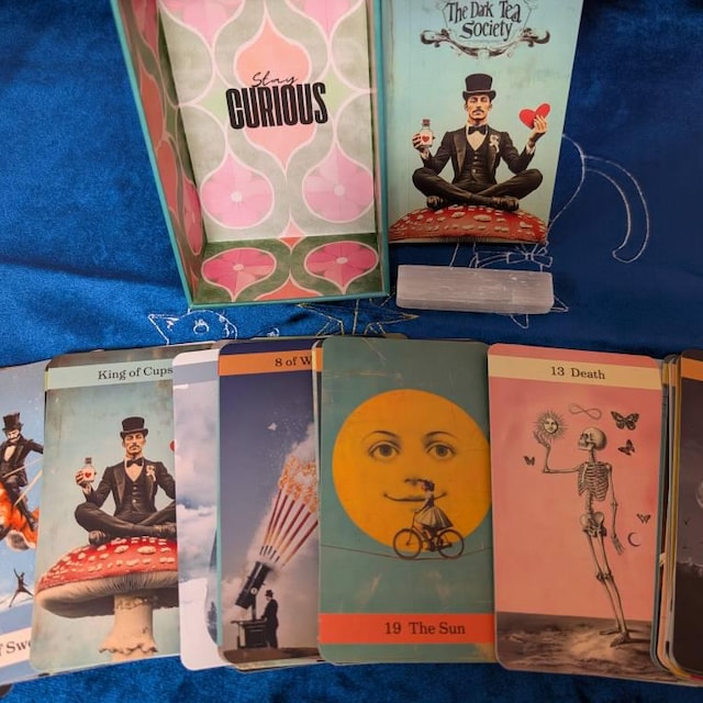洋書 THE DARK TEA SOCIETY TAROT Dark Tea Society Tarot Deck: Rider Waite Style, Victorian