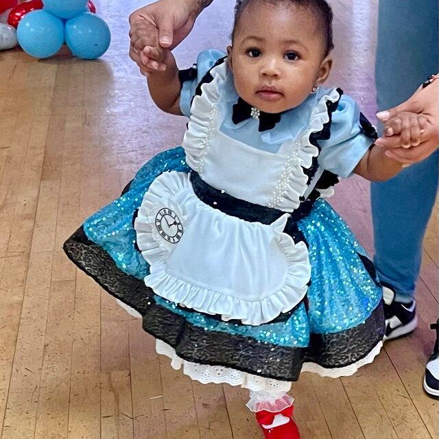 Baby Girl Alice Dress, First Birthday Costume, Sparkly Sequin Skirt, Storybook Party Outfit - Etsy Baby Girl Alice Dress, First Birthday Costume, Sparkly Sequin Skirt, Storybook Party Outfit - Etsy