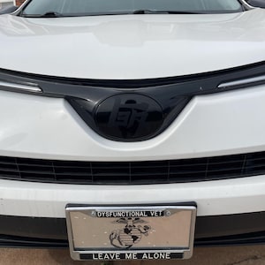 2019-2024 Toyota RAV4 Front Stealth Emblem Vinyl Overlay Decal Sticker Cover