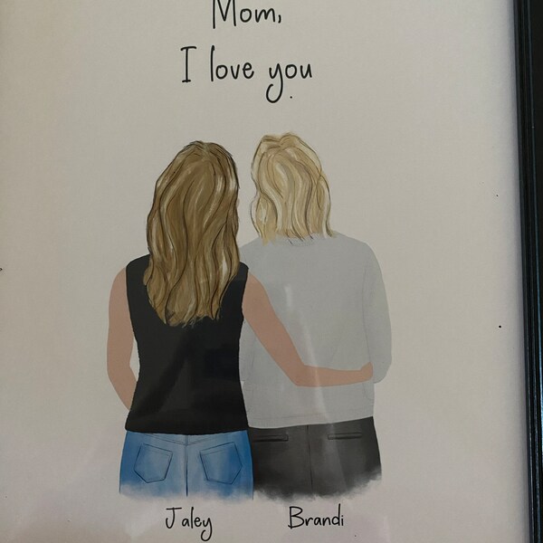 Personalized Framed Wall Art for Mom, Mother's Day Gift From Daughters ...