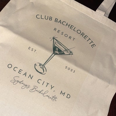 Club Bachelorette Martini Tote Pool Bachelorette Hangover Kit Bag ...