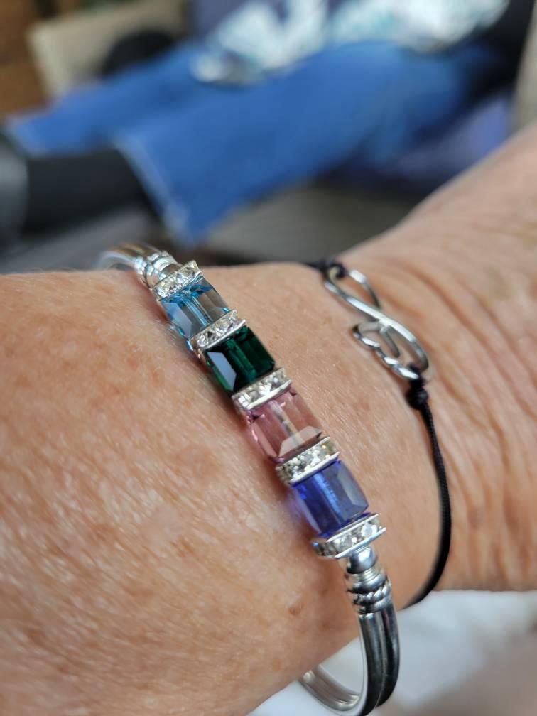 Custom Birthstone Bracelet for Grandmother Family Birthstone Bracelet Custom Jewelry For Her Bridesmaid Gemstone Bracelet for Mothers Day