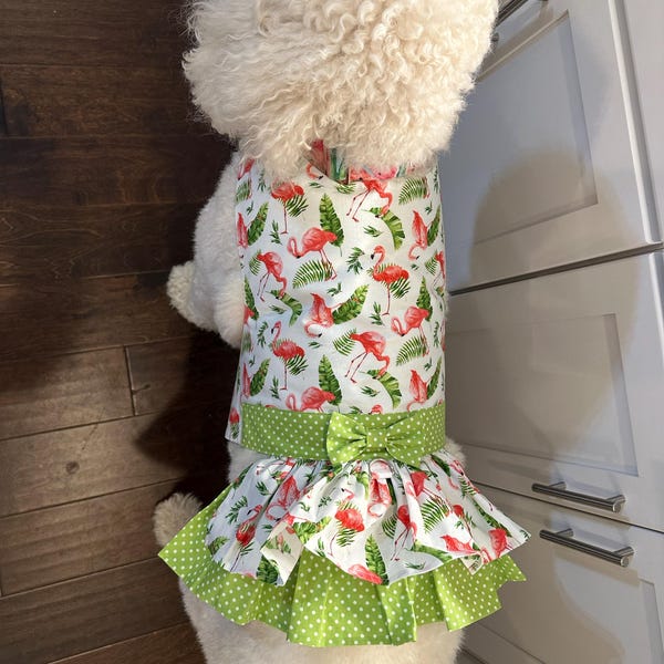 THICK DOG - Lilac Polka Doggy Dress main image 1