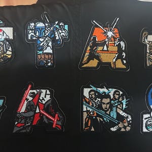 Star Wars 8 Piece Set Iron on Patch - Star Wars Logo - Etsy