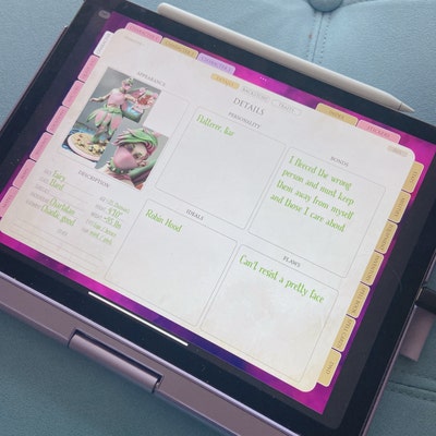 DND Character Journal DND Digital Journal for iPad Goodnotes DND