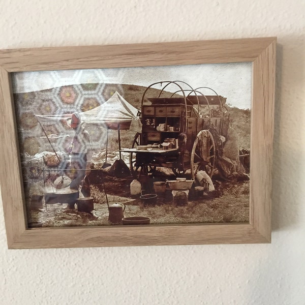 5x7 Wild West Texas Cowboy Chuck Wagon PHOTO Old West Cookie BBQ ...