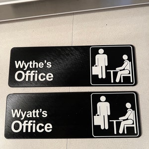 Customizable 3D Printed the Office TV Show Sign and Magnets - Etsy
