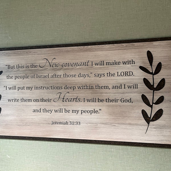 Custom Wood Scripture Sign - Religous Wall Art - Custom Bible Verse ...