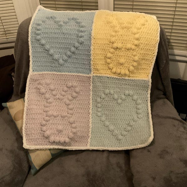 BUNNY BLANKET | Baby Blanket Crochet Pattern | Blanket | Digital PDF ...