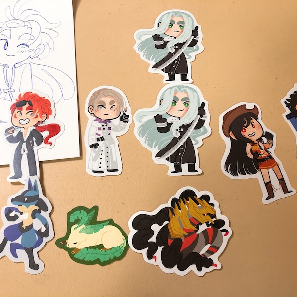 Final Version Sticker Final Fantasy VII Remake Stickers | FF7 Anime Character Decals - Etsy