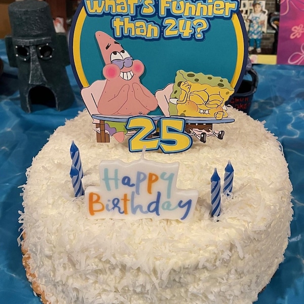 3D Sponge Cake Topper | What's Funnier Than 24 Cupcake Toppers | Cake