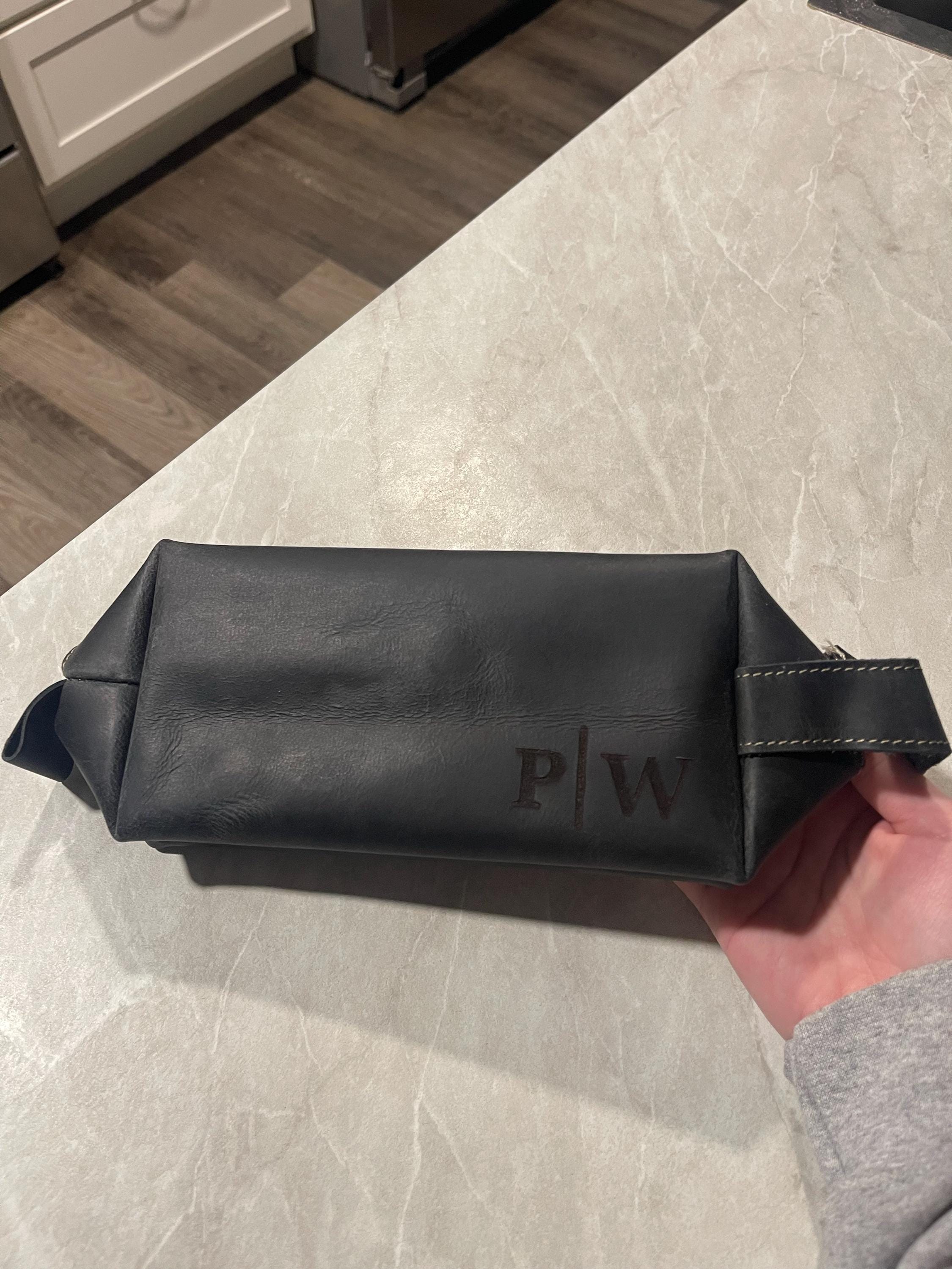 Groomsmen Gifts Personalized, Mens Leather Toiletry Bag, Groomsmen Proposal Gifts Box, Wedding Gift, Groomsman Best Man Gift, Wedding Favors