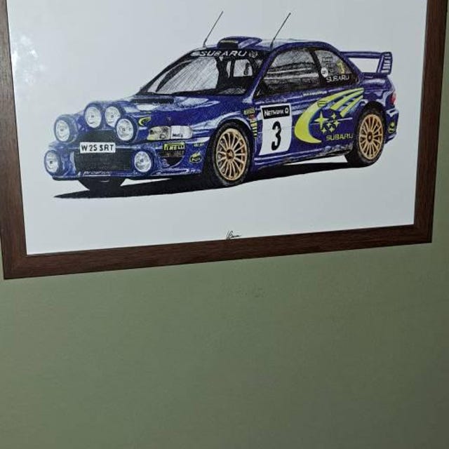 Subaru Impreza S6 WRC Print Racing Icons: Rally Wall Art - Etsy