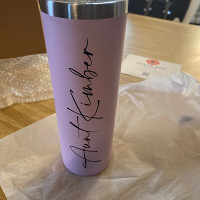 Personalized Bride/bridesmaid Tumbler With Straw 16 Oz. Custom Tumbler ...