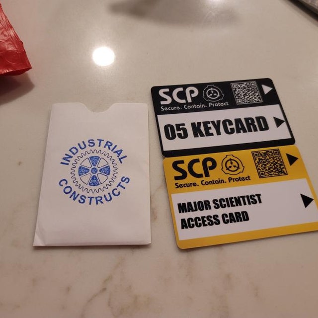 Get Secure Access To The Scp Foundation's Secret Laboratory With Id Cards!  - Temu