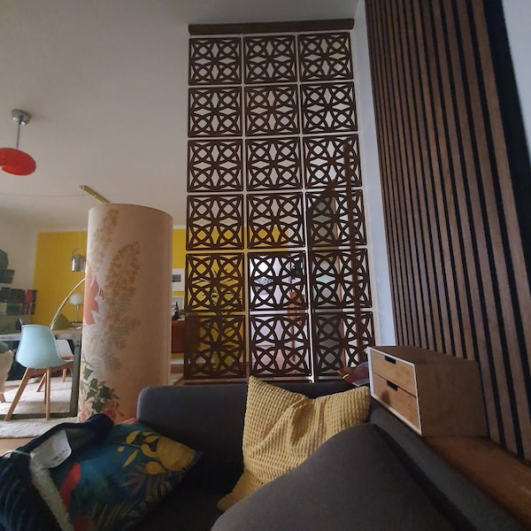 Hanging Room Divider, Dekorative Wooden Panels, Room Dividers