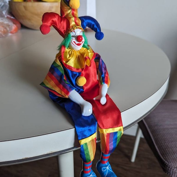 Cute Desktop Doll Decorations,beautiful Porcelain Clown Toys Birthday ...
