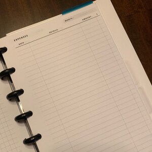 Expense Tracker Happy Planner Mini Printable Personal - Etsy