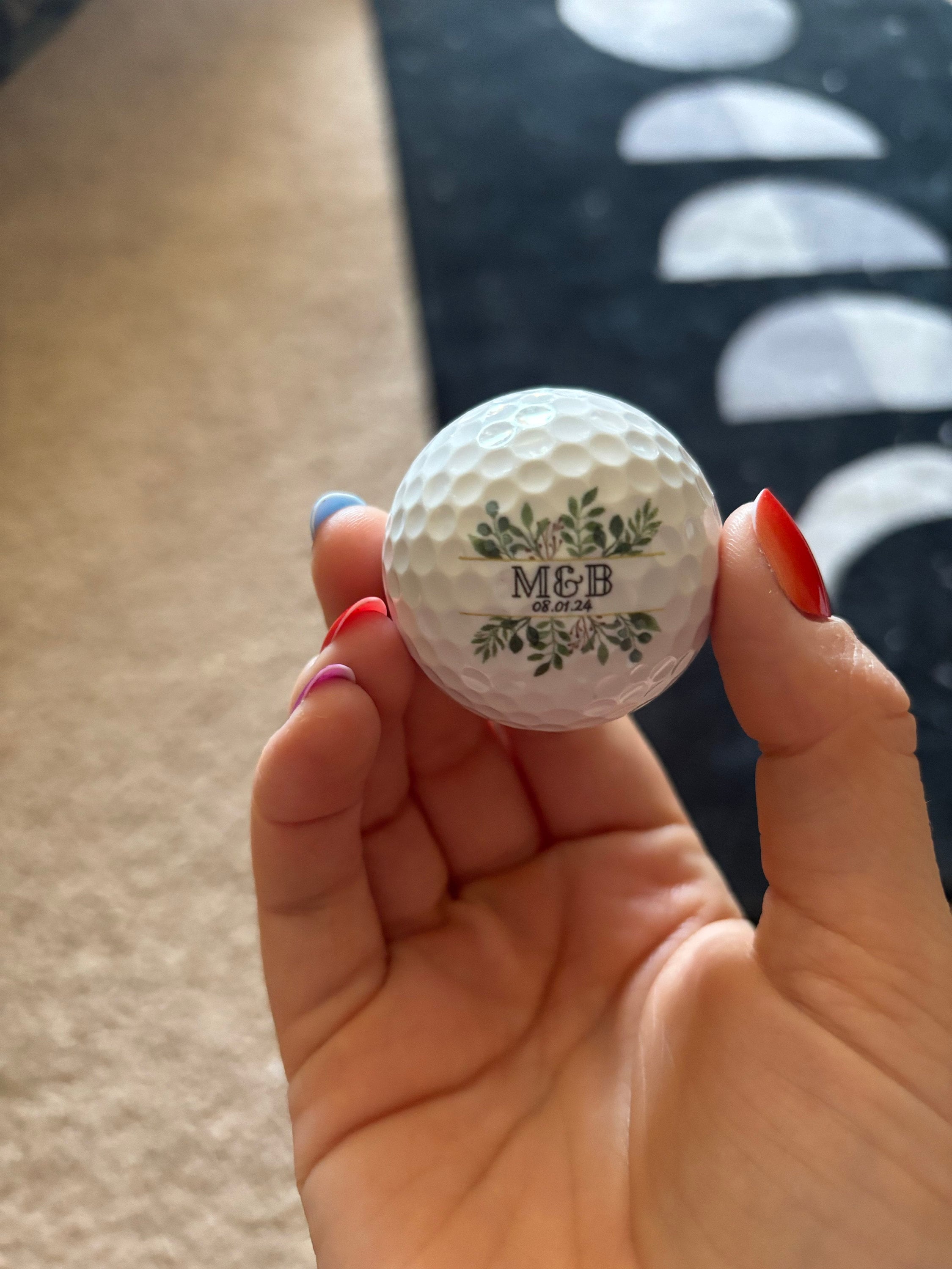 Personalized Wedding Golf Ball Favors , Custom Wedding Day Gift,Color Printed, Wedding Custom Golf Ball, wedding favors for guests in bulk