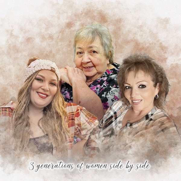 Family Tree Art Print Wall Art Canvas Family Tree Collage Custom ...