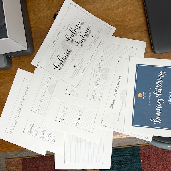 Cursive Handwriting Practice Book: 50-page Workbook (PDF & Procreate ...