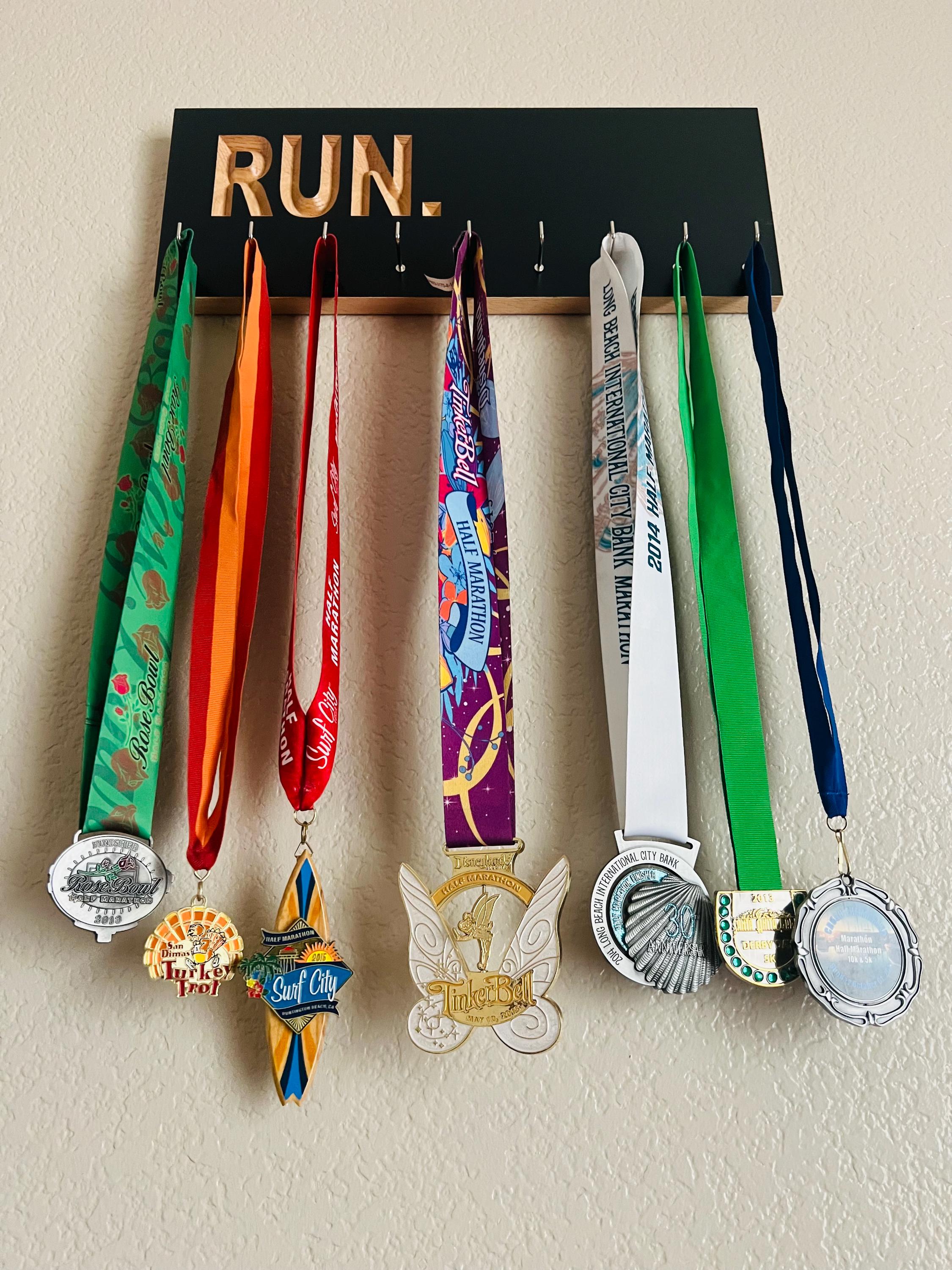 Running And Race Bibs Medal Hanger, Personalized Medal Display Rack, Wrestling Medal Hanger, Running Medal Holder With optional Bibs, R20/B