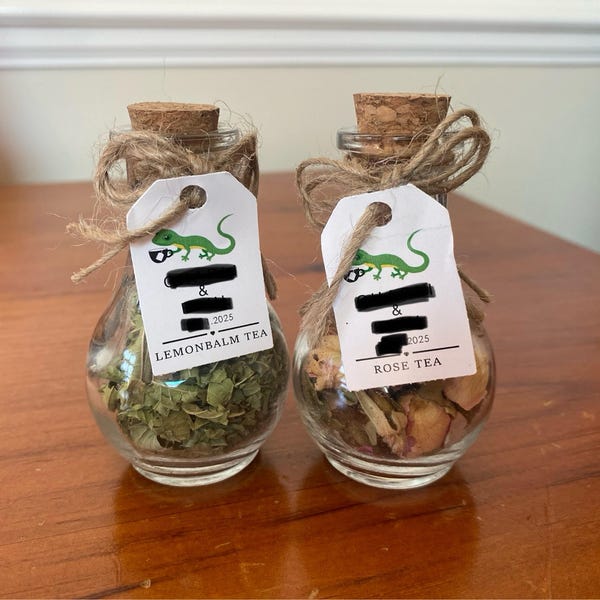 Wedding Pear Bottle Tea Favors for Guests, Personalized Bulk Gifts ...