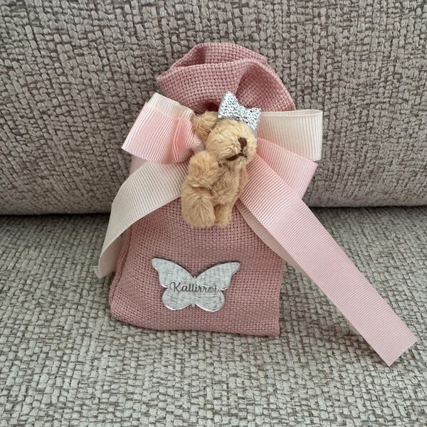 Teddy Bear Sachet Bags, Baby Girl Shower Gift, Personalized Gift ...