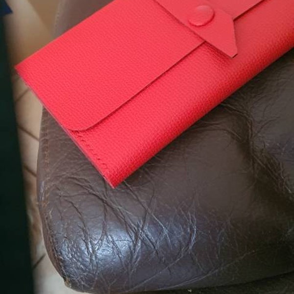 Customized Red Wallet Personalized Leather Wallet Gift for Women - Etsy