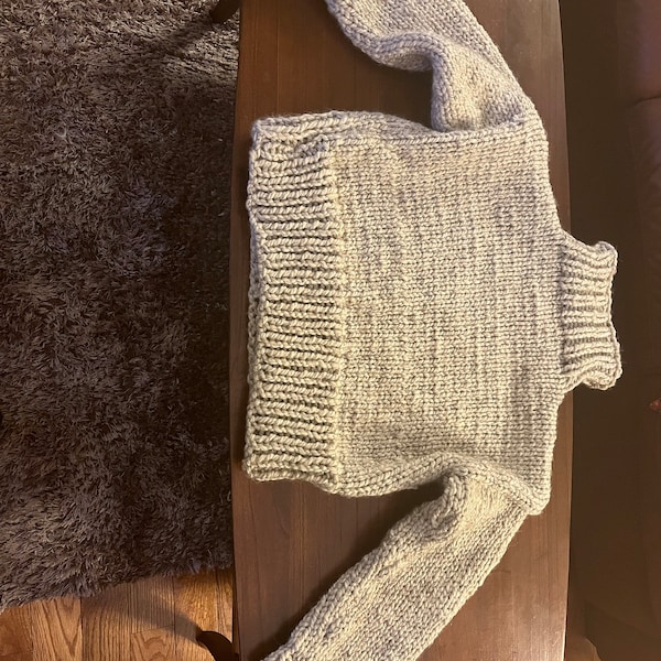 Knitting Pattern | the Charlie | Modern Chunky Turtleneck Roll Neck ...
