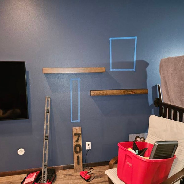 MODERN Floating Shelves, 3 Inches Thick - Etsy