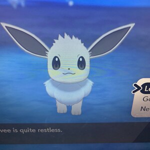 Pokemon Sword And Shield Cute Shiny Eevee Just Hatched Etsy