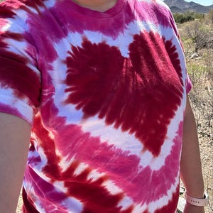 tie dye valentine shirt