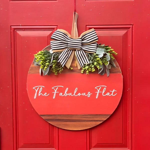Front Door Decor, Custom Door Hanger, Welcome to Our Home, Custom Front ...