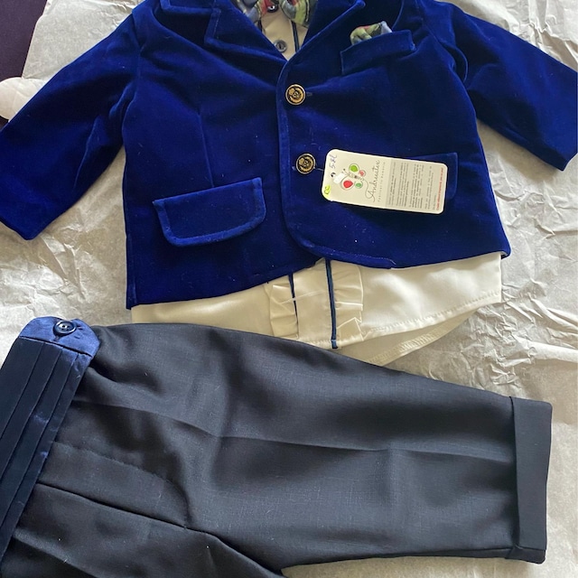 HOT Baby Tuxedo Baby Boy Blue Velvet Blazer Buy Blue Velvet