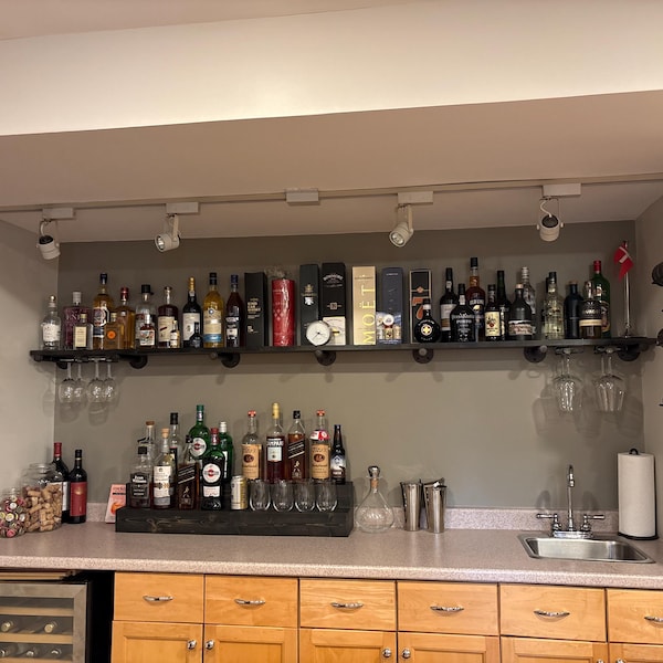 Modern Metal Wall Mounted Wine Rack: Minimalist Bottle Holder - Etsy