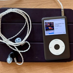 Apple iPod Classic - 第 7/6 世代、グレー+ホワイト (3000 mAh