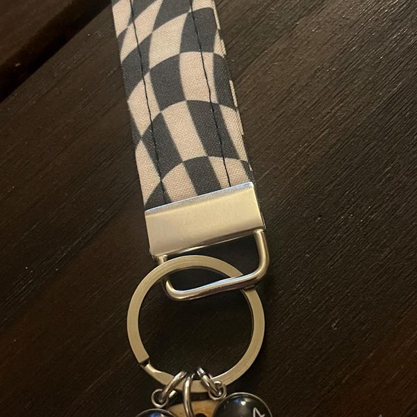 Fruit Picnic Key Fob Gingham Spring Wristlet Keychains - Etsy