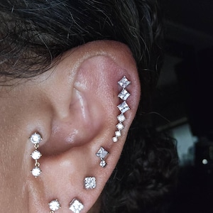 1 pezzo 925 sterline d'argento creativo farfalla Orecchini stile ins versatile ve 5A con strass Orecchini a bottone signore Gioielli adatto per ragazze regali | SHEIN ALIA