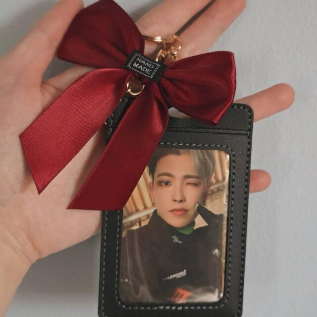【Rest&Recreation】韓国人気★MIRROR CARD HOLDER KEYRING Rest & Recreation] MIRROR CARD HOLDER KEYRING - BLACK 正規