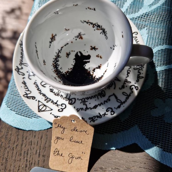 Grim Tea Cup & Saucer Divination Spells - Etsy