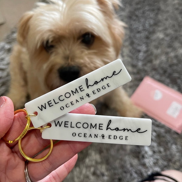 Acrylic Keychain for Closing Day Gift, Welcome Home, Dream Home - Etsy