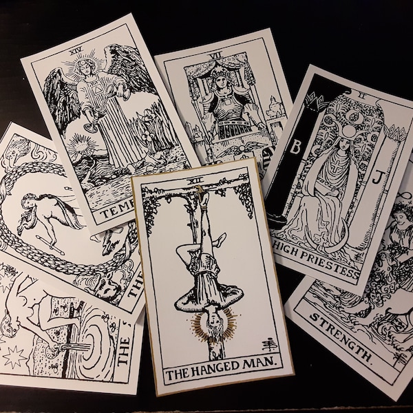 PRINTABLE Tarot PDF, Color Your Own Cards, Tarot Journal, Instant ...
