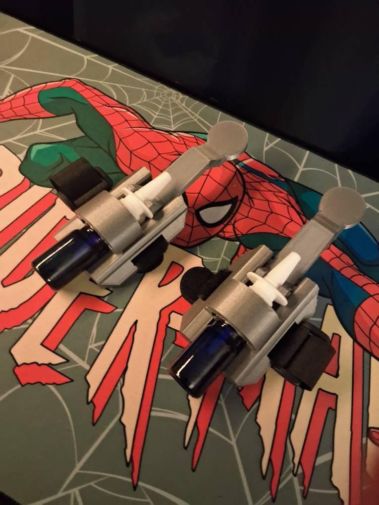 Customer photo of 3D Printed Web Shooter x2 | Functional Water Spray | Spider-Man Cosplay Prop | Superhero Costume Gift