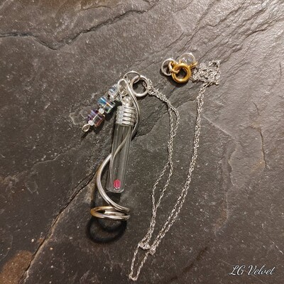 Vial Pendant In Jewellery Making Charms & Pendants